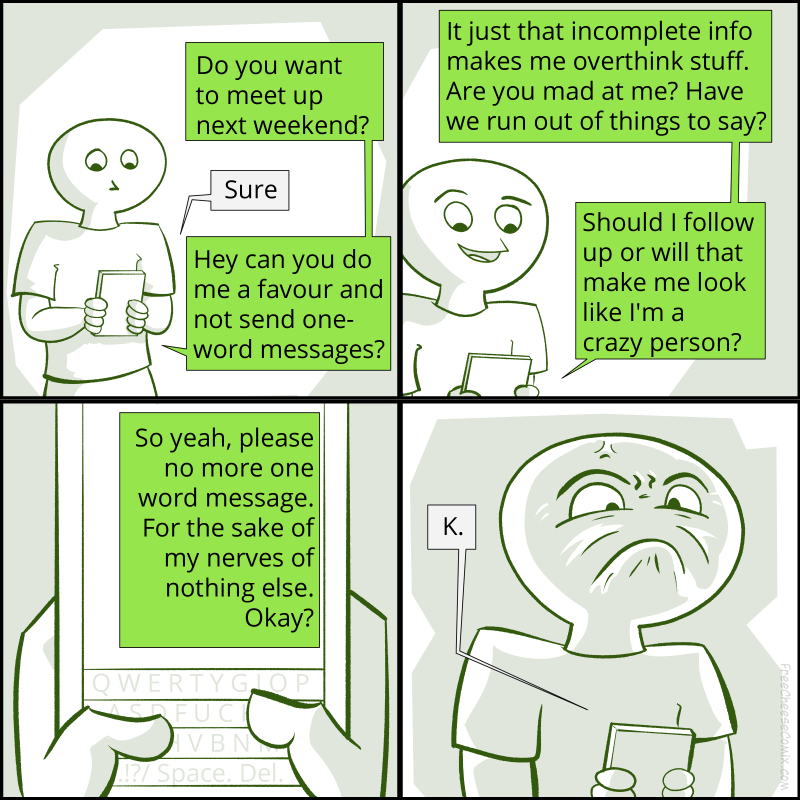 One Word Text Messages