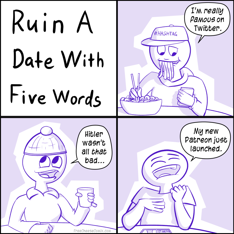 Ruin A Date In Five Words
