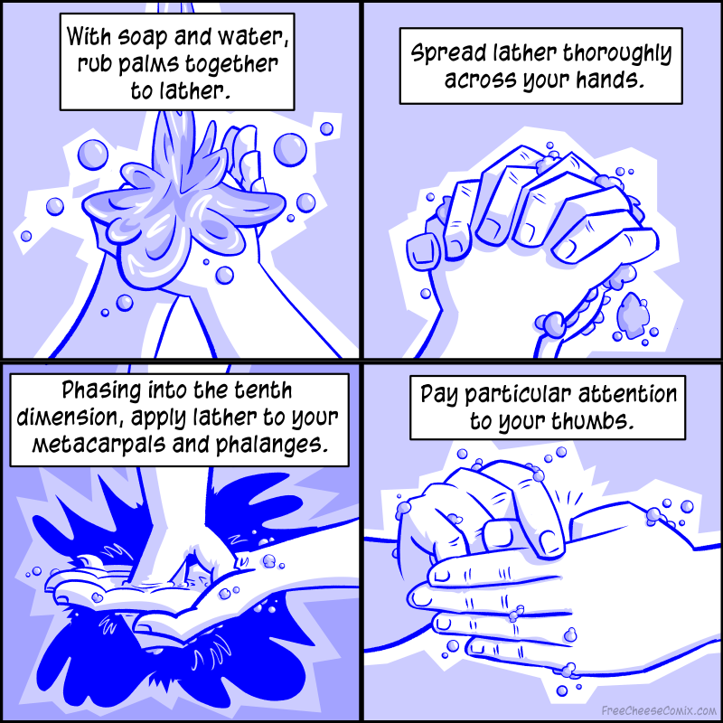 Clean Your Hands In Four Easy Steps