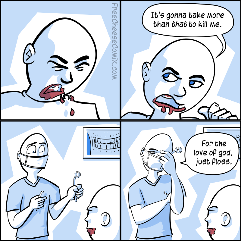 Spits Blood Comic