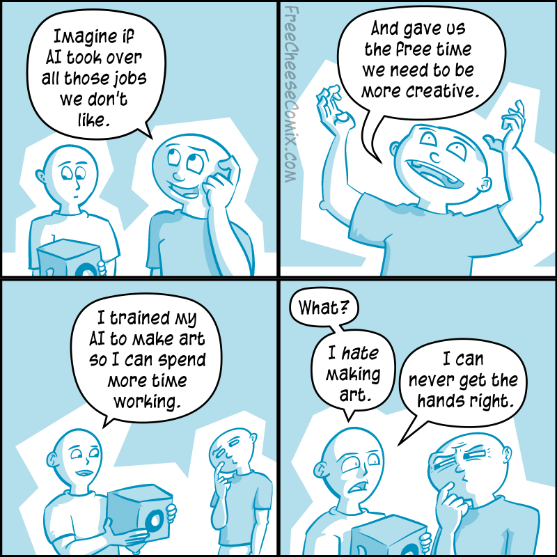 Artificial intelligence vs Art Comic