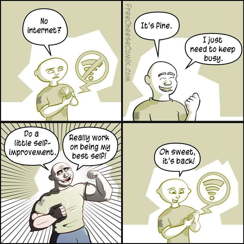Life without internet comic