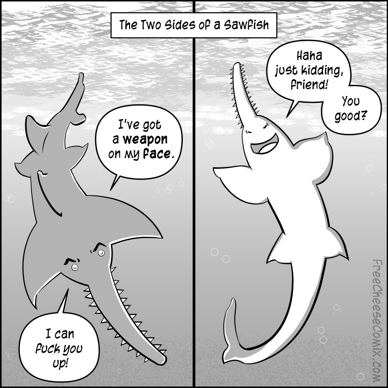 Comic: Two Sides of a Sawfish