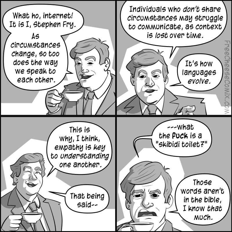Stephen Fry Language Comic