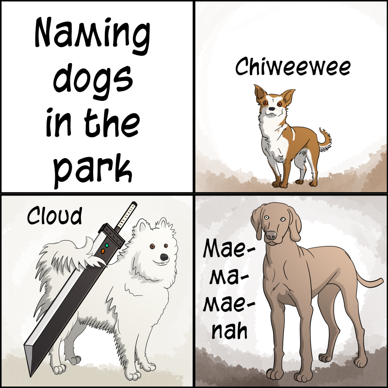 Naming dogs in the park 2